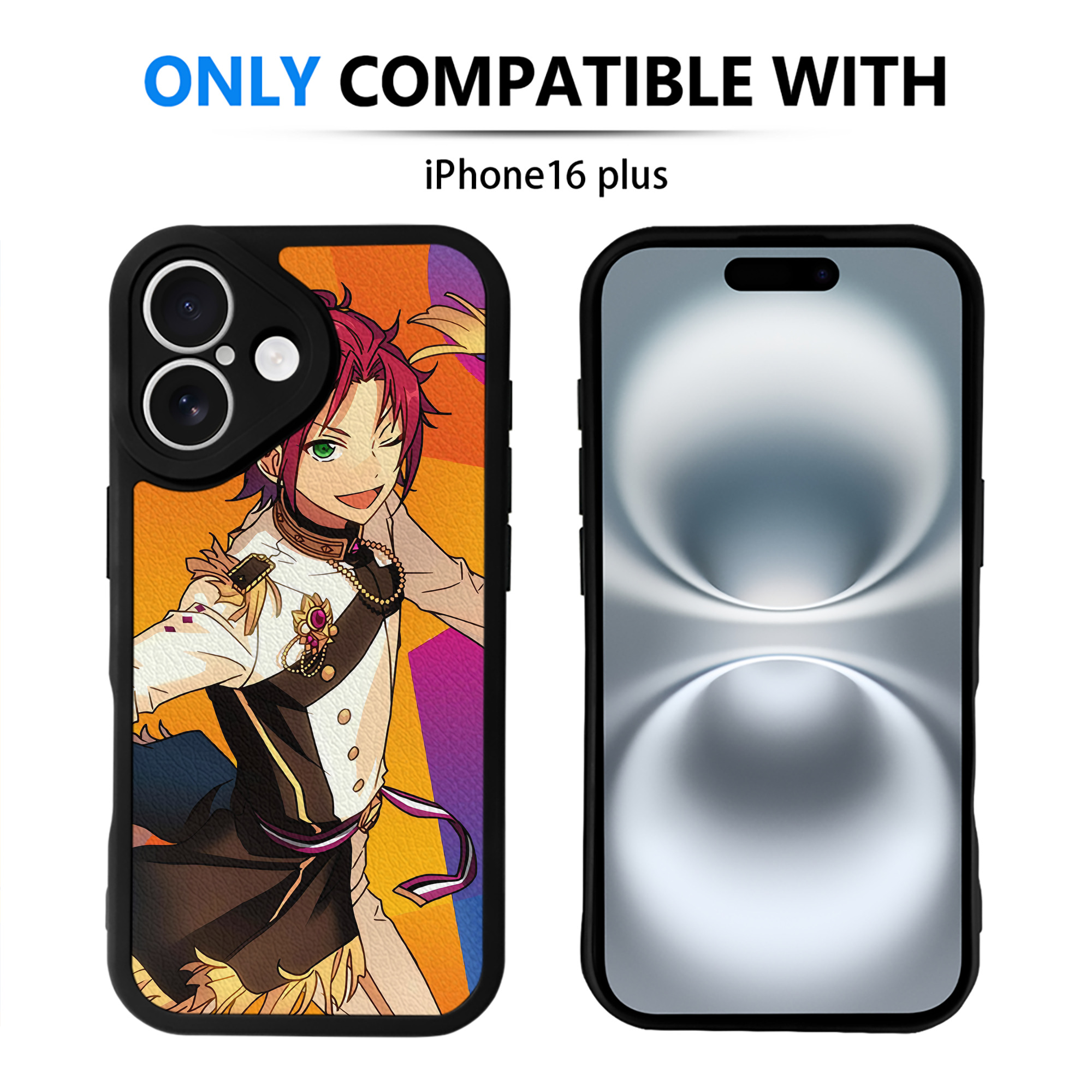 （画像用） あんさんぶるスターズ! Ensemble Stars 【iPhone 16シリーズ対応】シリコンスマホケース（レザー調） 材質：シリコン